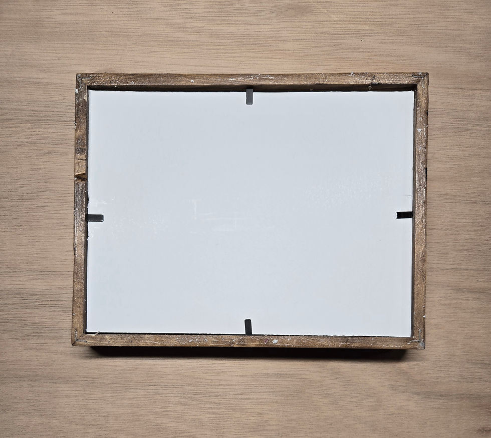 Thumbnail: 6 x 8 Seashell Picture Frame, Handcrafted, 'Washed Ashore' Coastal Design