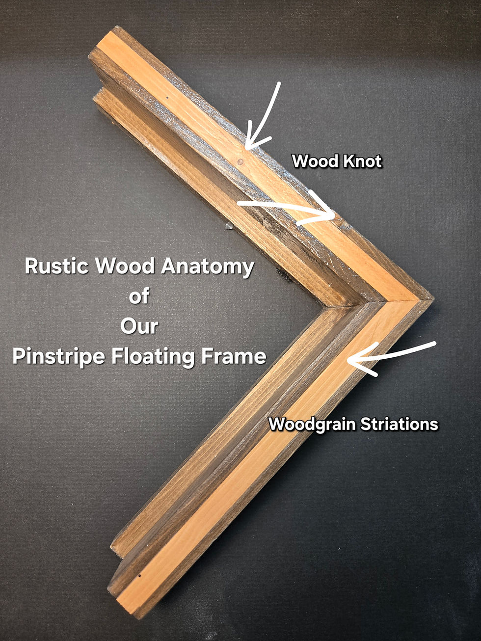 Thumbnail: 1/8" Canvas Panel, Thick Border Pinstripe Canvas Floating Frame, Made-to-Order