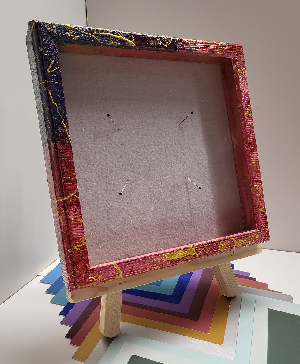 8 x 8, American Flag Shadow Box, 1.5" Display Depth, , Rustic Style