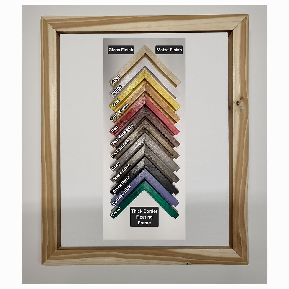 Thumbnail: 1/8" Canvas Panel, Thick Border Canvas Frame - 3/4", Made-to-Order