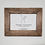 Thumbnail: 4 x 6 Reclaimed Oak Picture Frame, Traditional Bevel Design, Folk Art Solid Wood