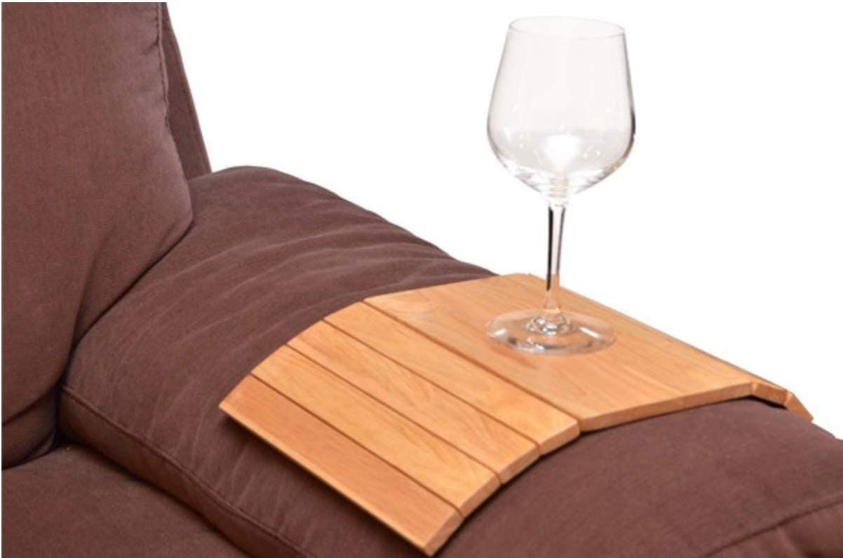 Heavea wood Flexible Sofa Tray Hassle-Free Placement