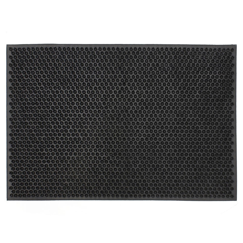 Thumbnail: Black Condor Classic Astro Turf-Look Rubber Scraper Mat