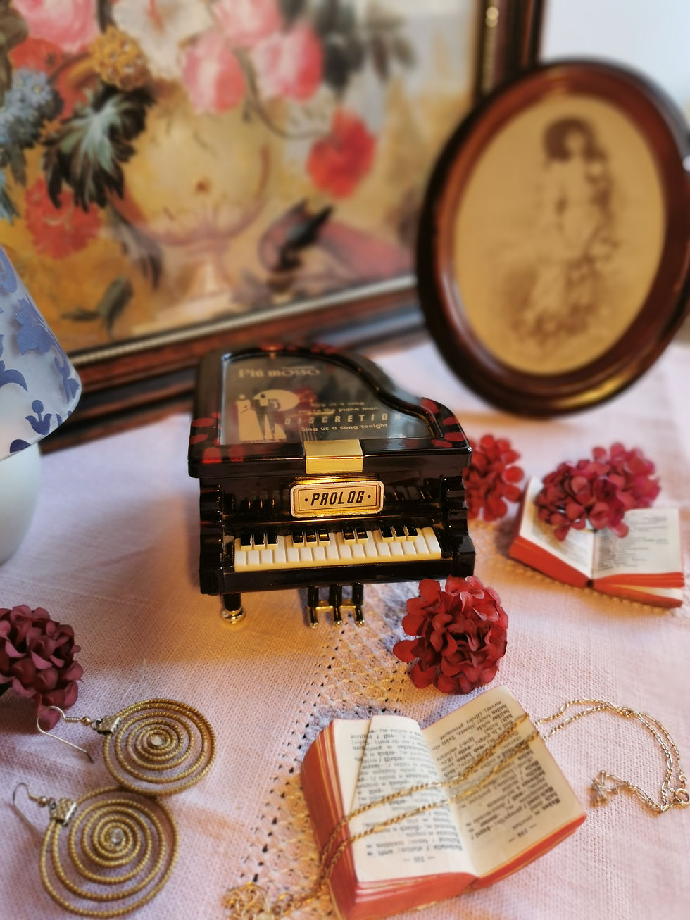 Miniature : Piano miniature-boîte à musique-boîte à bijoux