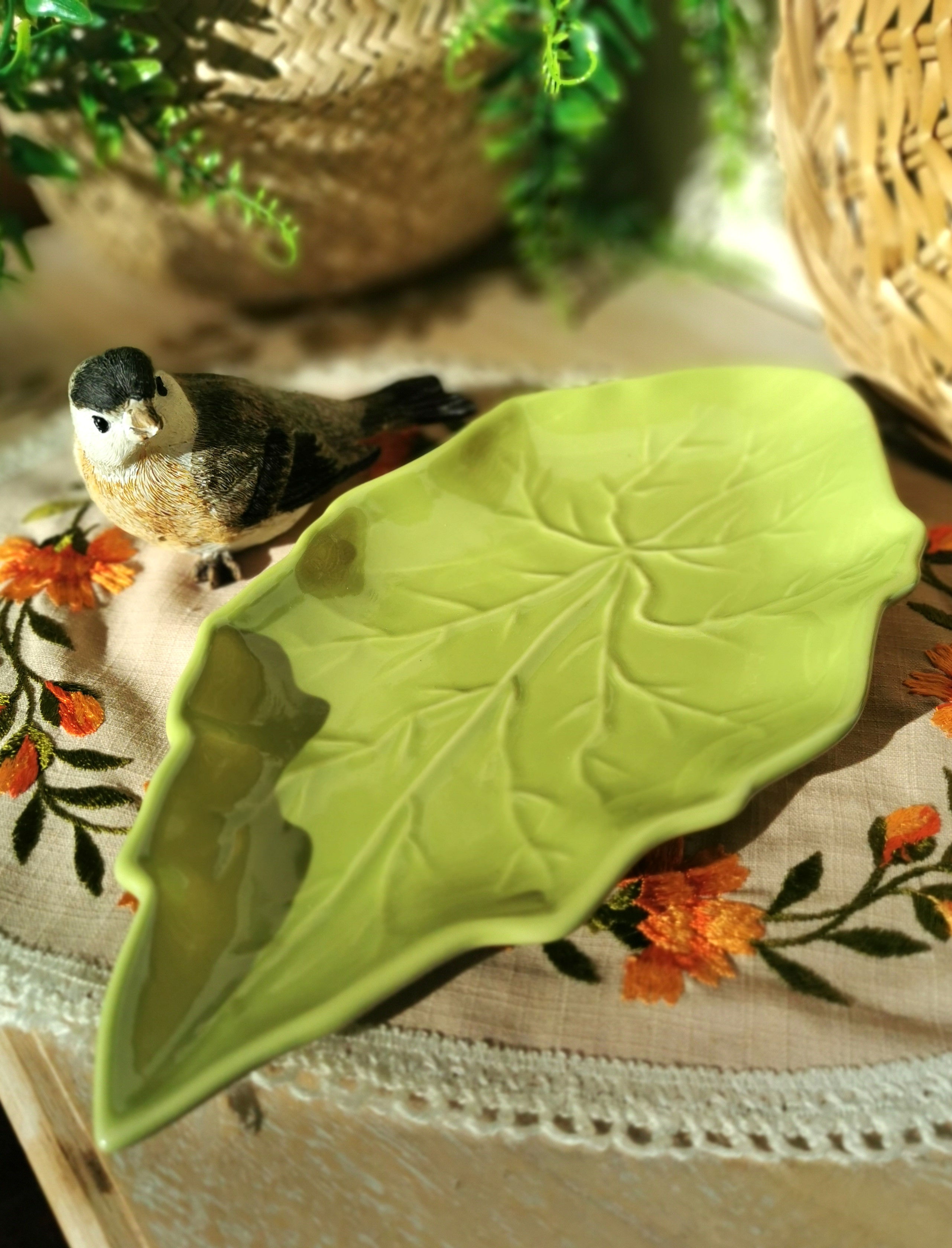 Plat-feuille vert clair