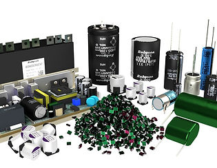 Components - capacitors, resistors, EMI filters, inlets, chokes