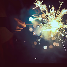 Sparkler In Hand
