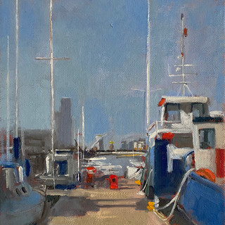 Boardwalk, Ringsend boat club. Dublin