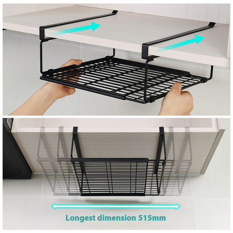 Kitchen cabinet rack for cookware organization