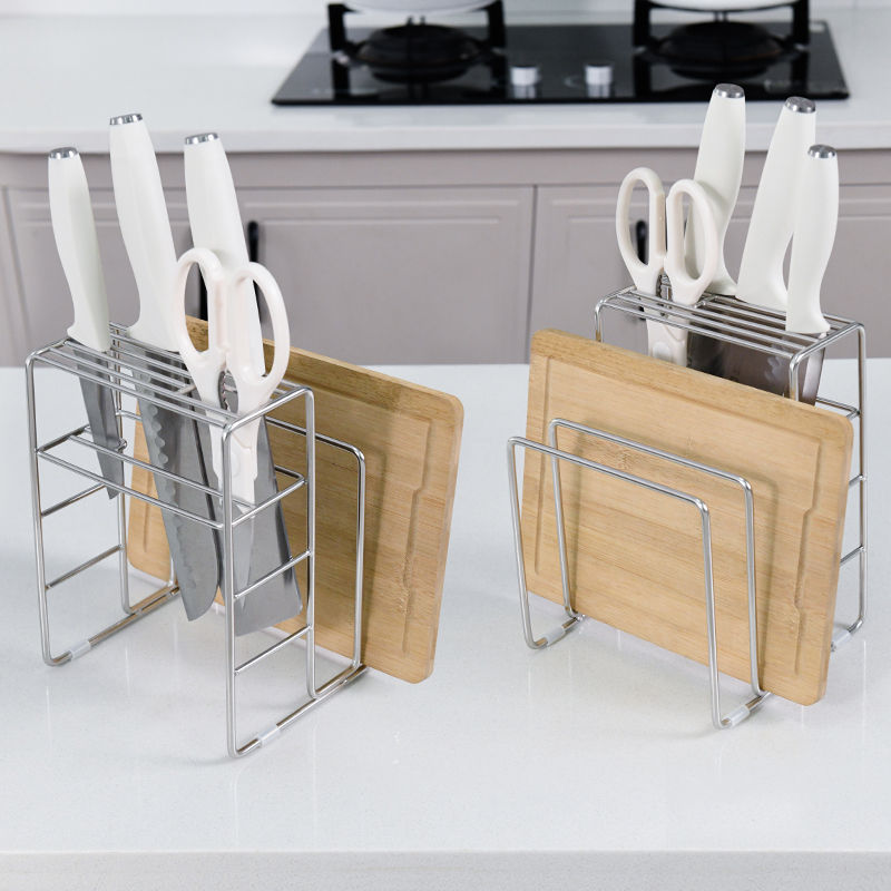 modern knife rack design for kitchen wall