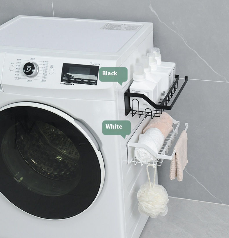 Fridge side storage rack with strong magnetic hold