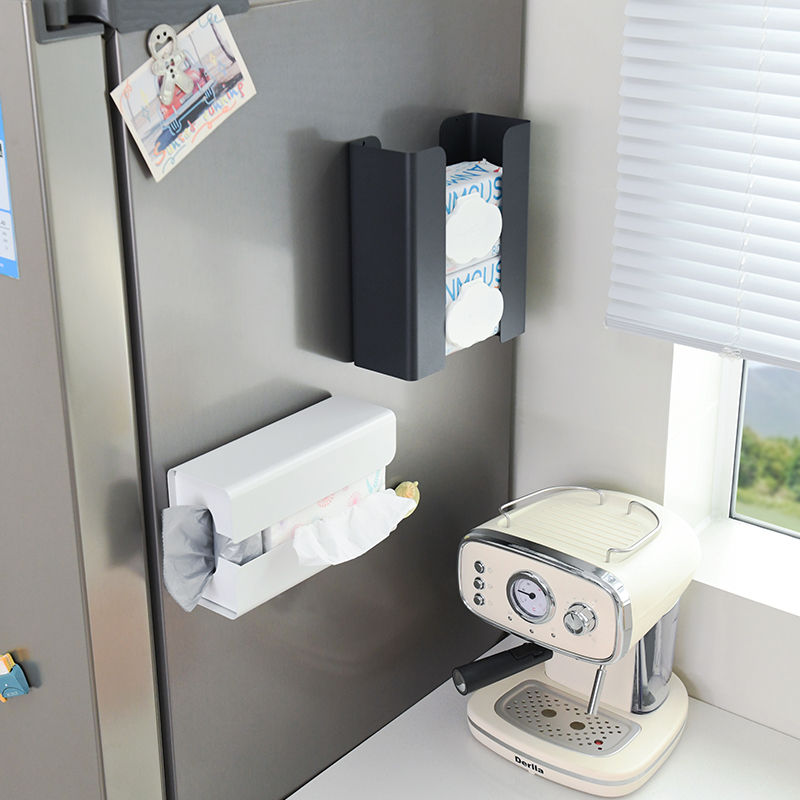 magnetic rack for refrigerator side storage