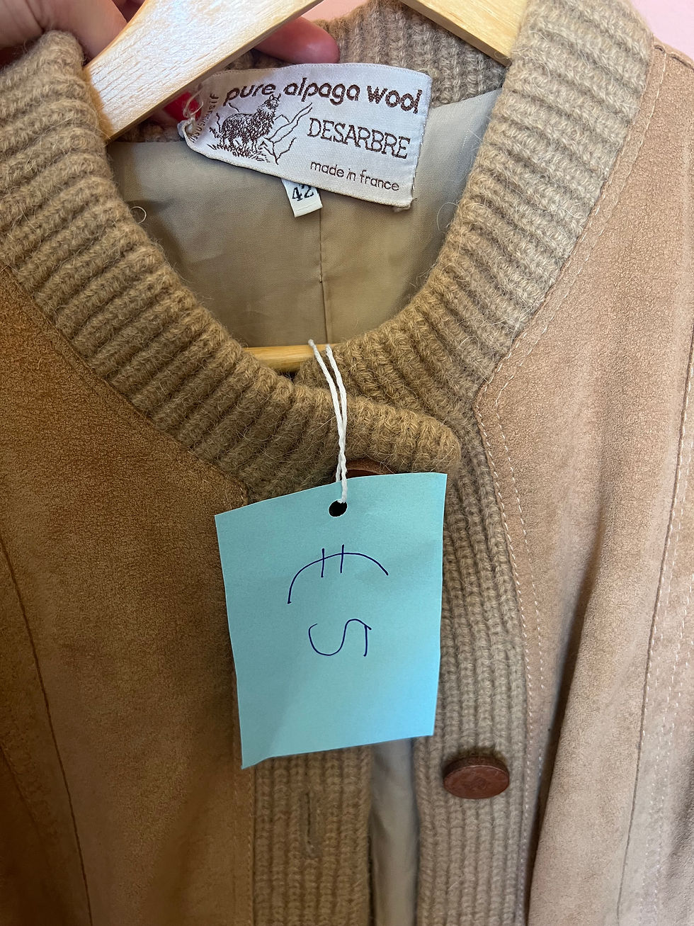 Thumbnail: Desarbre Pure Alpaca Wool Coat (Made in France)