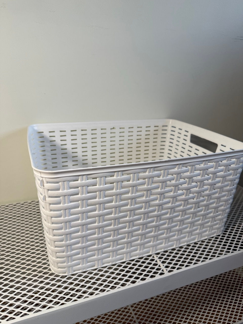 Thumbnail: White Woven Storage Basket