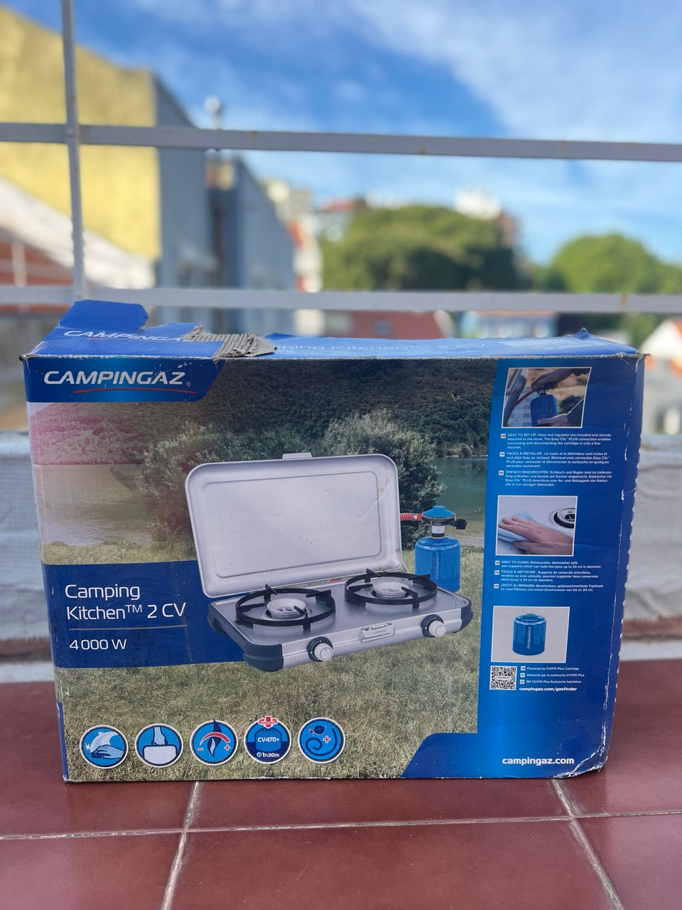 Thumbnail: Campingaz Camping Kitchen 2 CV 4000 W Two-Burner Camping Stove (new in box)