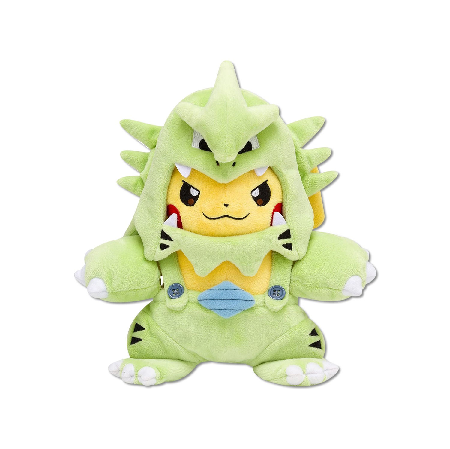 Peluche pikachu con traje tyranitar
