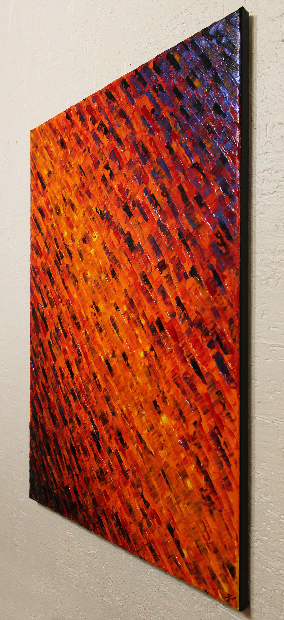 Miniatura: Quadro moderno Texture scintillante a spatola