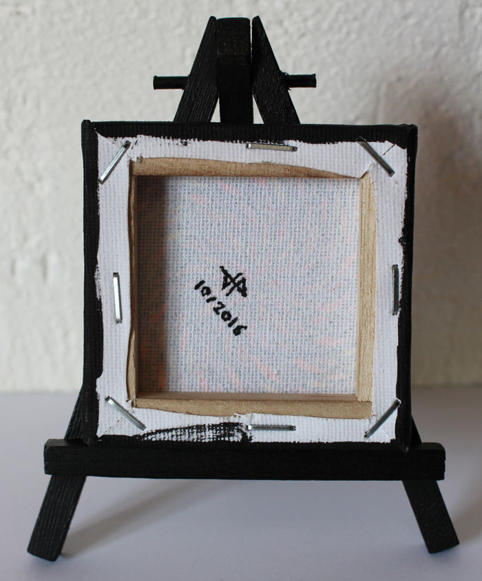 Miniatura: Piccolo quadro contemporaneo: Spirale floreale