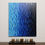 Miniature : Peinture contemporaine couleur bleue - Vue accrochée.