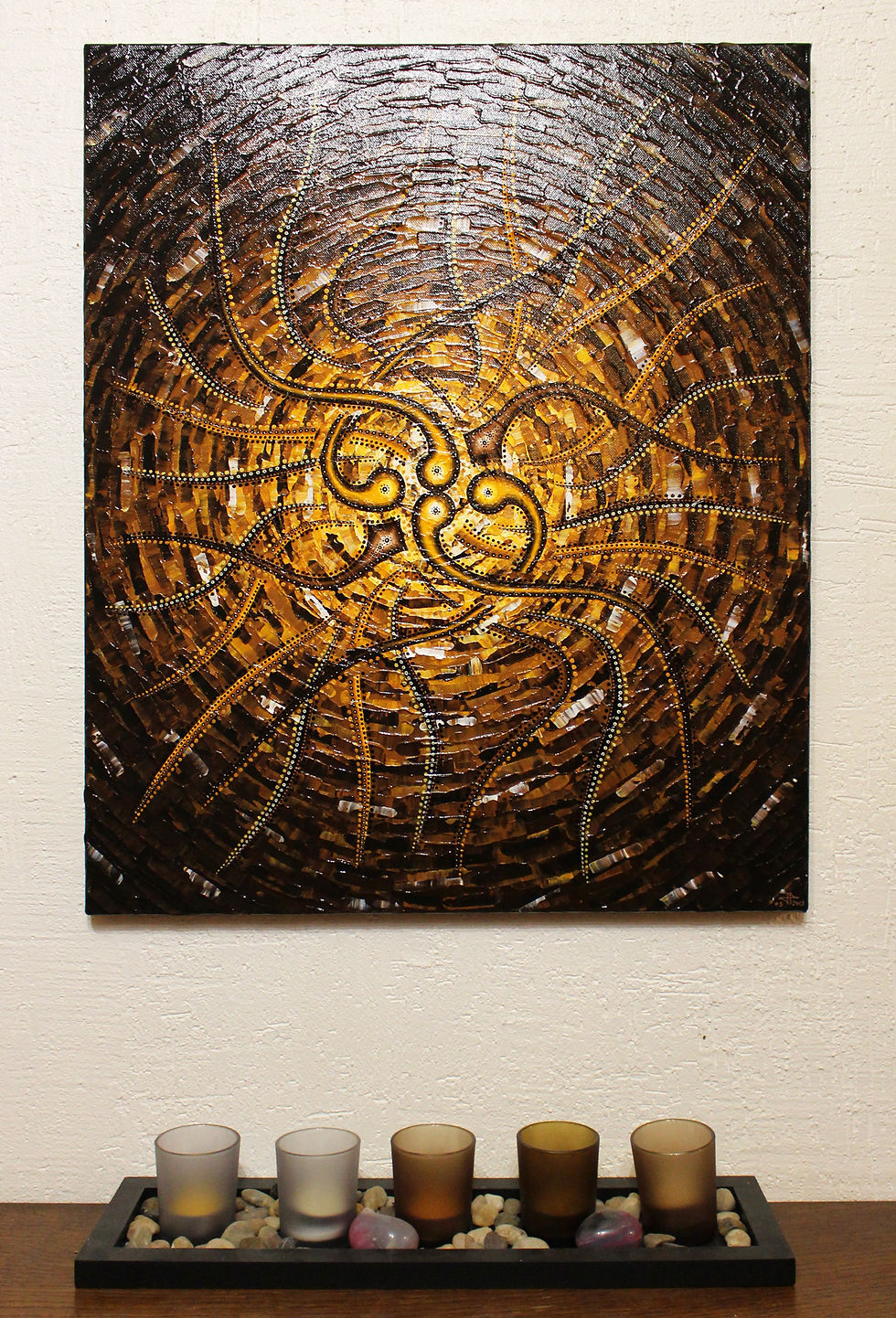 Thumbnail: Contemporary painting Sens burnished