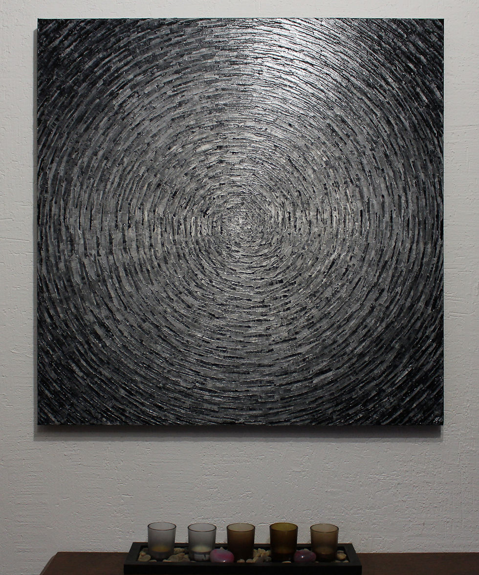 Miniatura: Tableau design Grand éclat nuances blanc noir