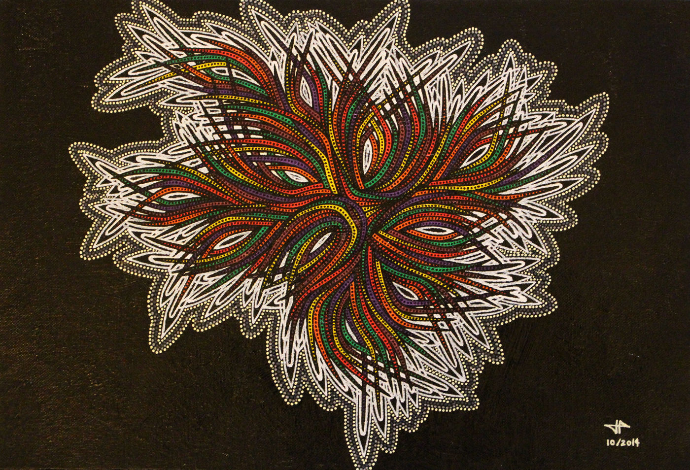 Abstrakte Malerei auf Leinwand: Emprise