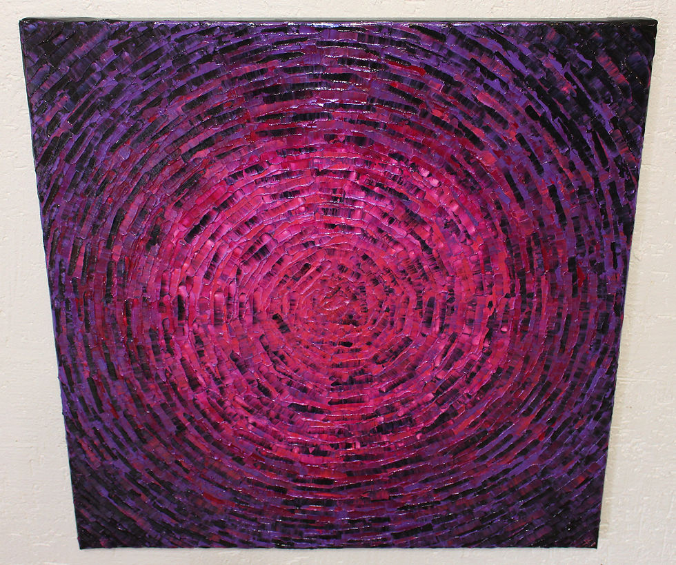 Miniaturbild: Leinwandmesser Lila-Rosa-Farbtupfer