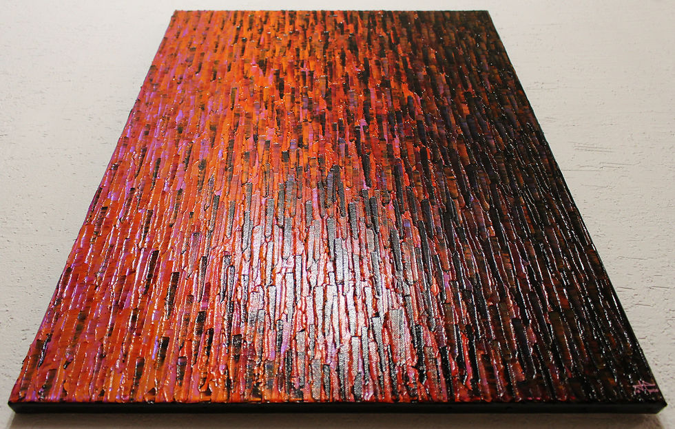 Miniatura: Tableau design Fondu rose orange violet