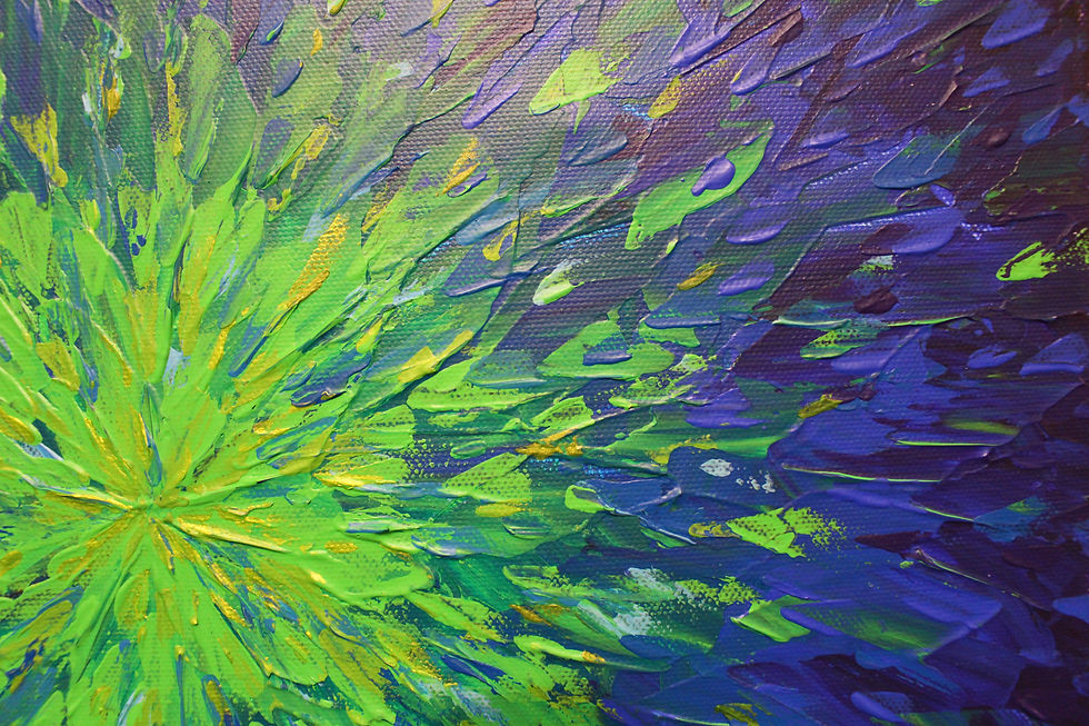 Miniatura: Tableau contemporain : Tâche éclatée