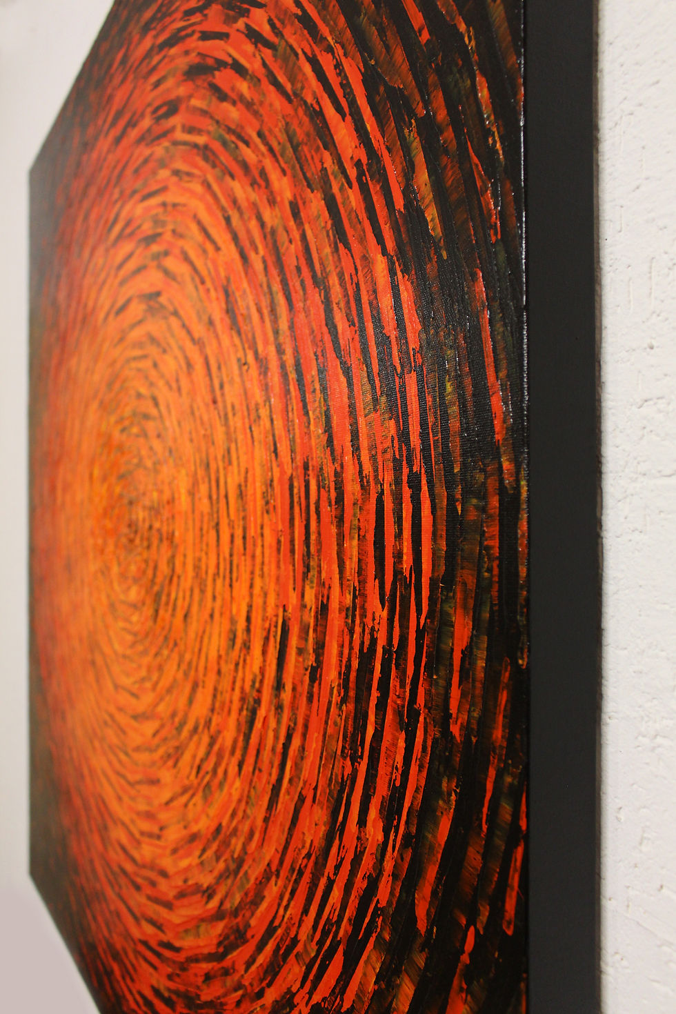 Miniatura: Peinture abstraite chaleureuse vue de coté