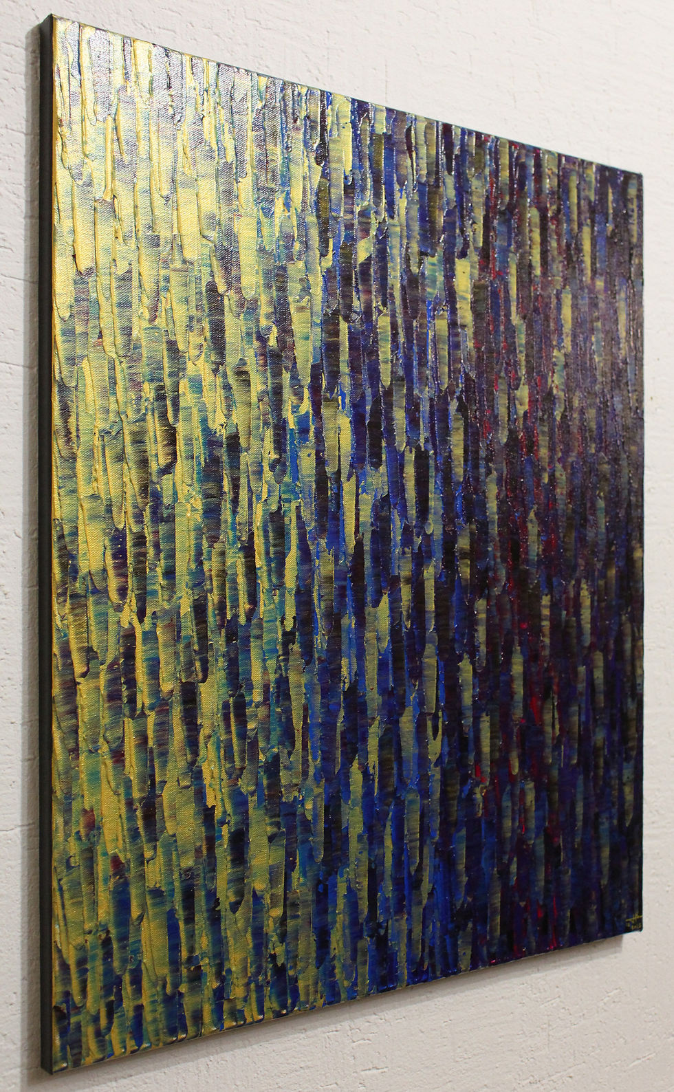 Miniatura: Tableau doré bleu pourpre vue de gauche