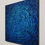 Miniatura: Peinture contemporaine bleue perlé vue de droite.
