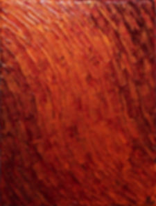Peinture au couteau Mouvement texture / Orange Rouge