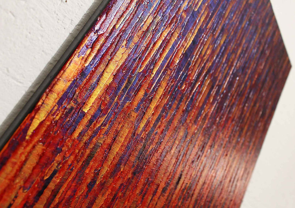 Miniatura: Peinture flamboyante contemporaine vue surface