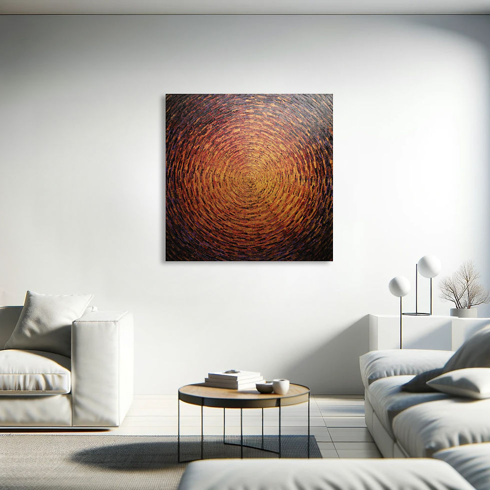 Miniatura: Peinture abstraite brasillante vue en situation IA 1