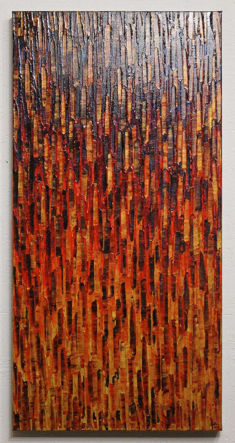 Miniatura: Peinture abstraite chaleureuse autre vue.