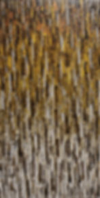 Peinture or blanche abstraite