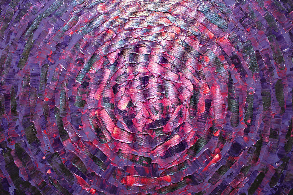 Miniatura: Pittura a spatola Bagliore iridescente rosa-violetto