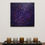 Miniatura: Art contemporain, peinture acrylique au couteau sur toile vue accrochée à un mur.