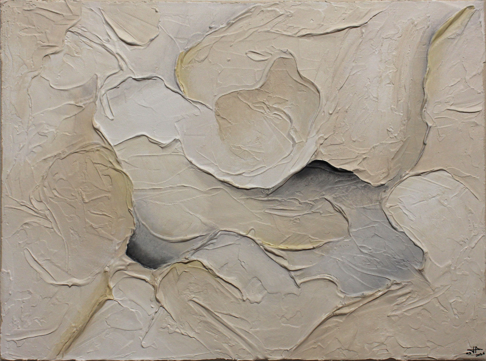 Peinture abstraite texturée claire