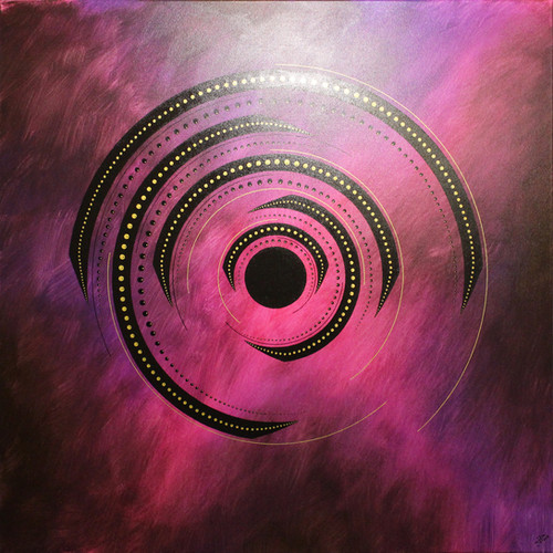 Contemporary painting Pink rotation | ArtInsolite