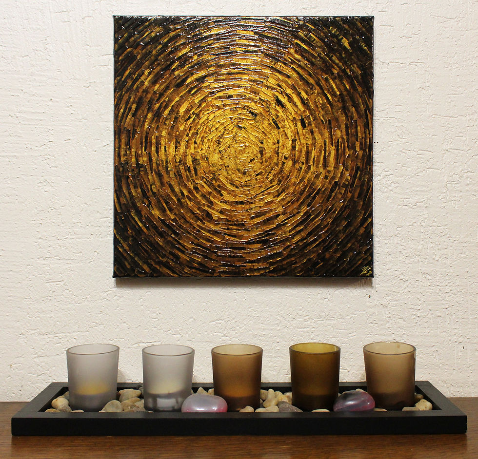 Thumbnail: Knife canvas Brown Gold Color Shine