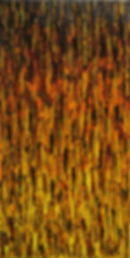 Peinture acrylique sur toile, art abstrait, couleurs chaleureuses