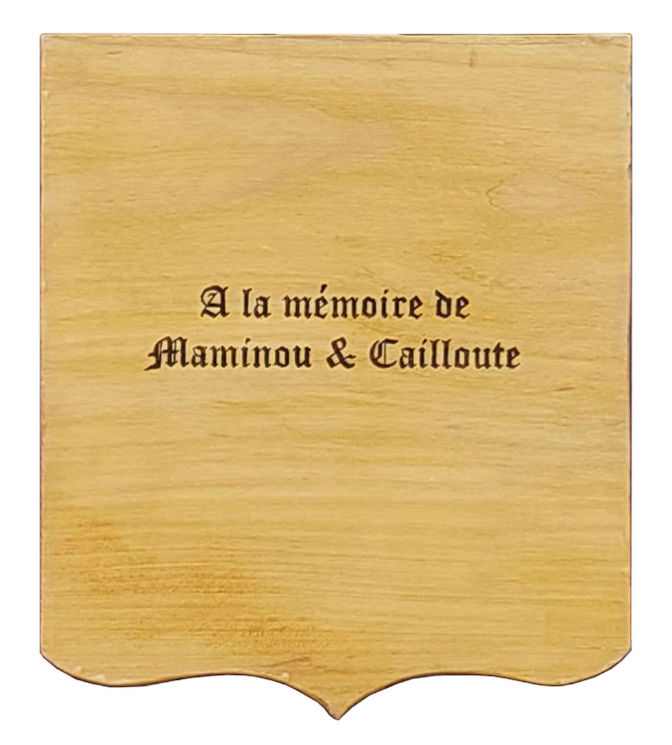 Miniatura: Arrière du panneau en bois "Nostre Oustal"