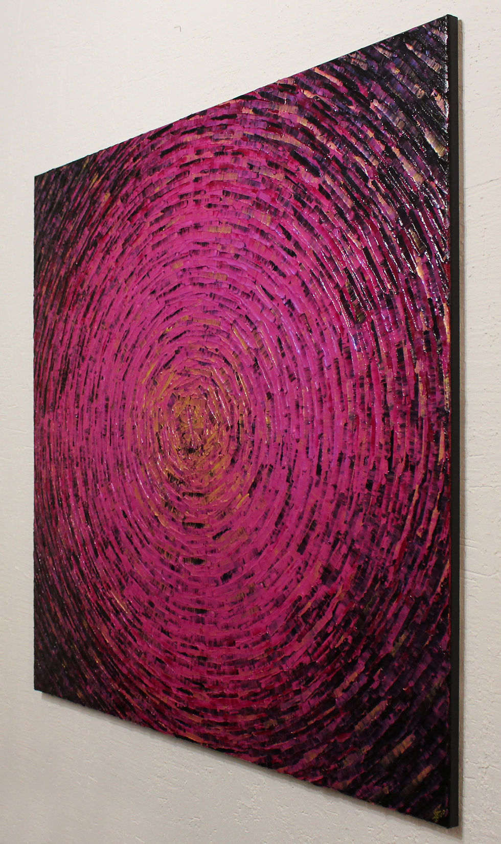 Thumbnail: Knife painting Large shine rose gold colors