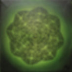 Arte tribal, pintura abstracta contemporánea sobre lienzo de Jonathan Pradillon.