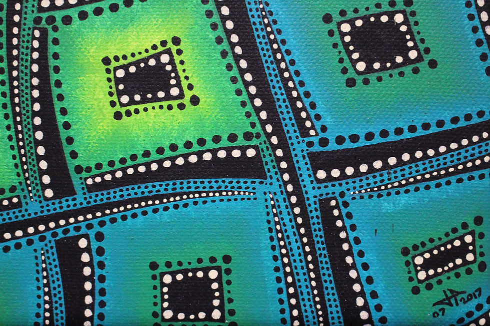 Miniatura: Tableau design : Mouvements de couleurs verdoyantes