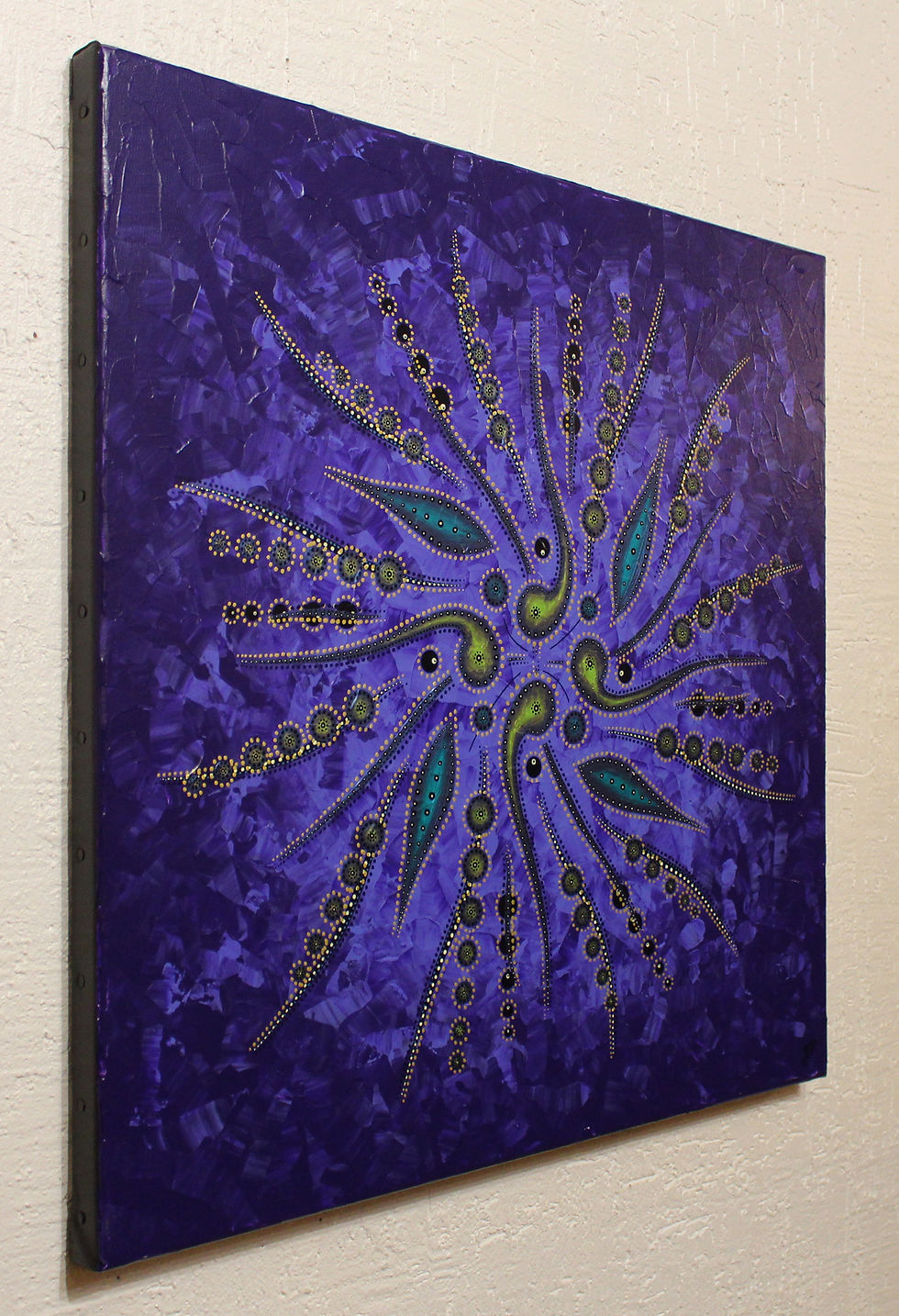 Miniatura: Peinture Mouvement de formes abstraites / Violet