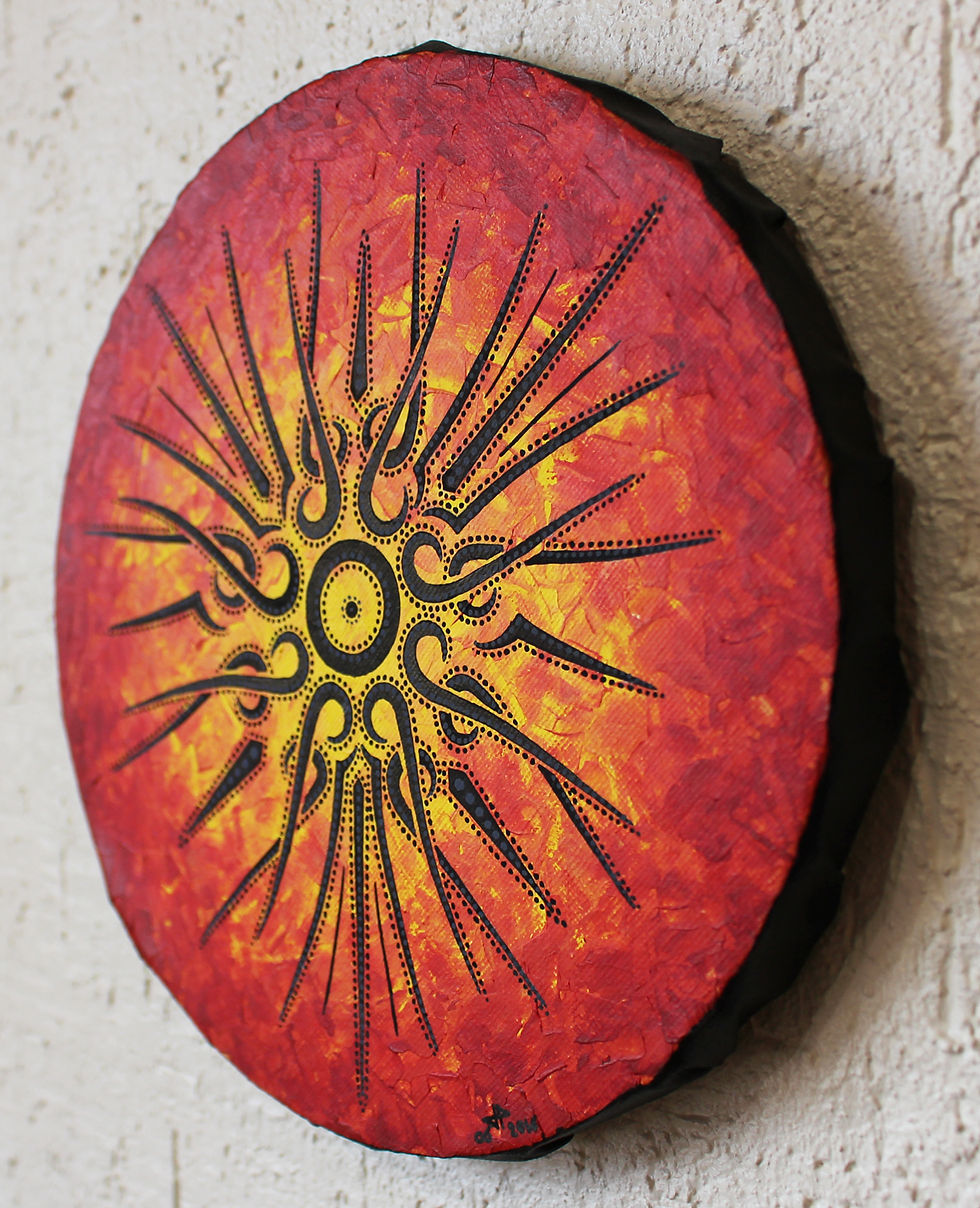 Miniatura: Quadro di design: Sole astratto