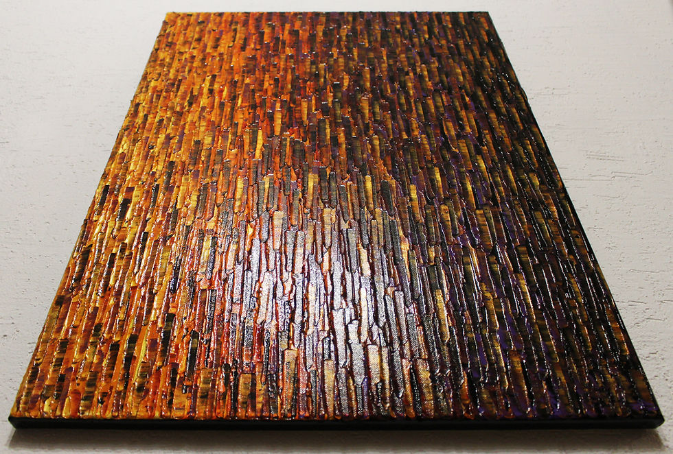 Miniatura: Design dell'opera: Sfumatura oro arancione e viola